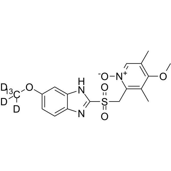 Omeprazole sulfone N-oxide-13C,d3 2740875-18-5